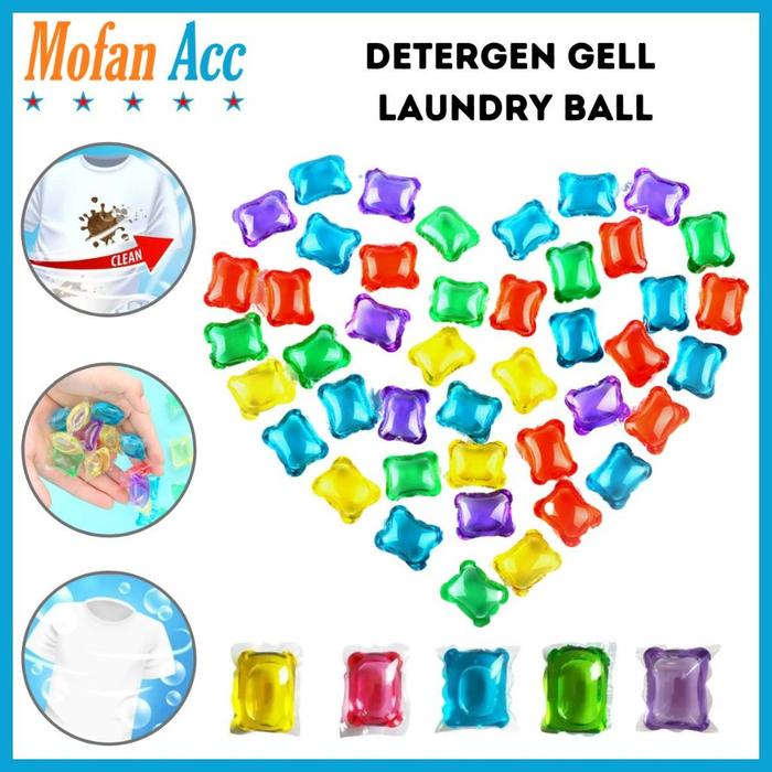 Detergent Laundry Gel Ball Sabun Cair Cuci Baju Detergen Liquid Bola Ajaib Travel Deterjen Mini Unik