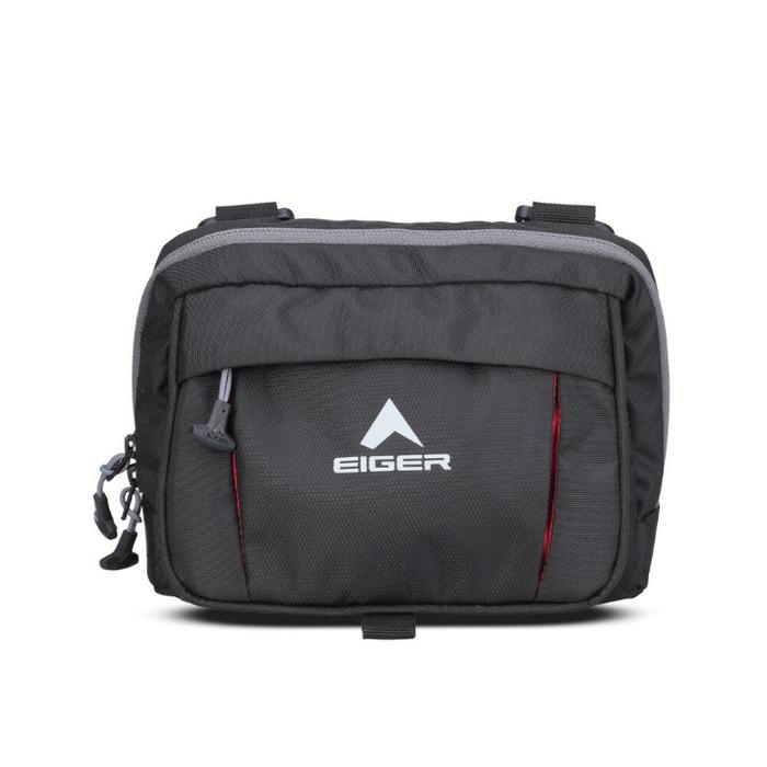Eiger TAS SELEMPANG EIGER T.P.ORG POUCH 2 Hitam untuk Pria dengan Kompartemen Utama dan Kantong Akse
