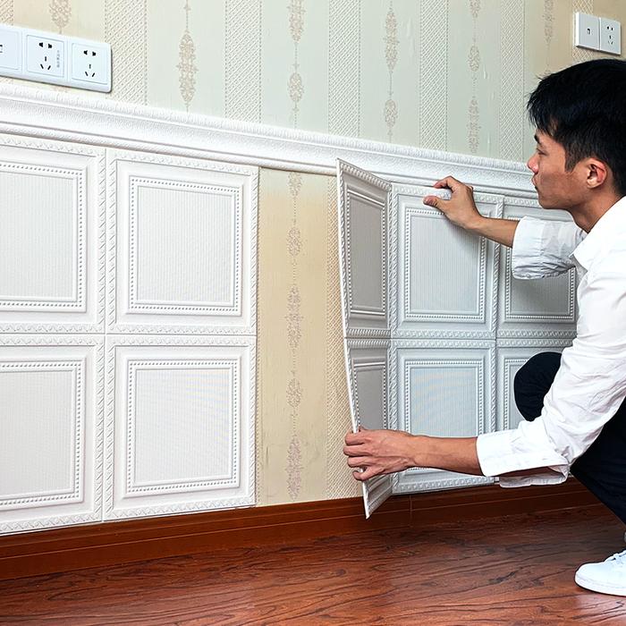 3D wall stickers, wall skirts, wall panels, wall enclosures,