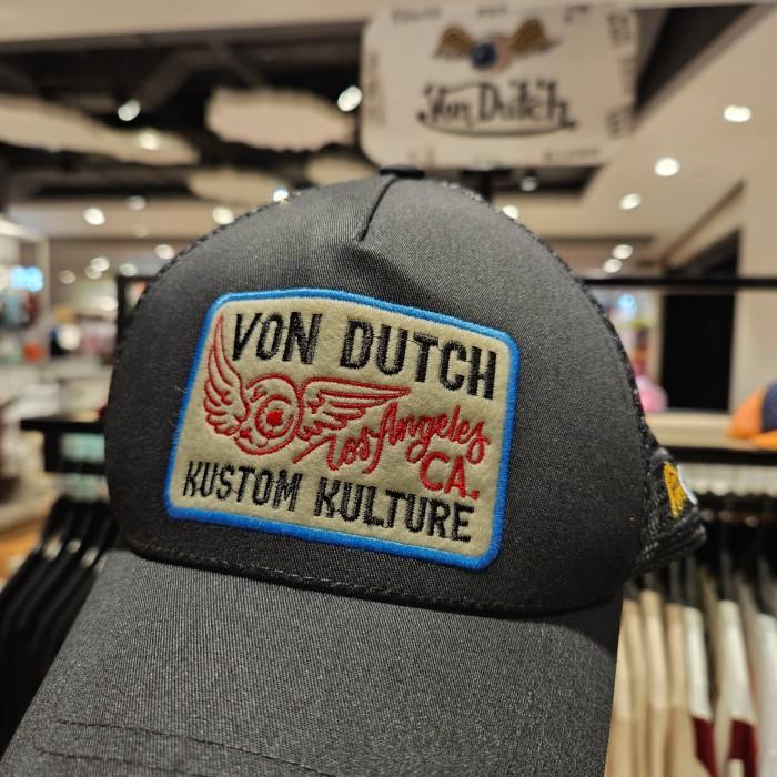 BISA COD NEW ARRIVAL " VONDUTCH CAP MEN - VON DUTCH TOPI PRIA ORIGINAL - BLACK