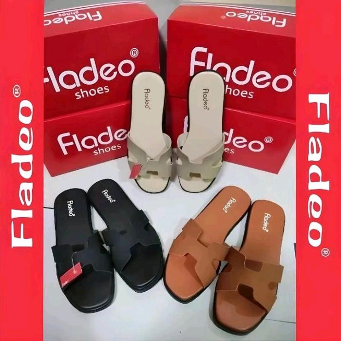 SANDAL SELOP WANITA KEKINIAN SANDAL TEPLEK FLD VIRAL SANDAL MURAH TELPEK