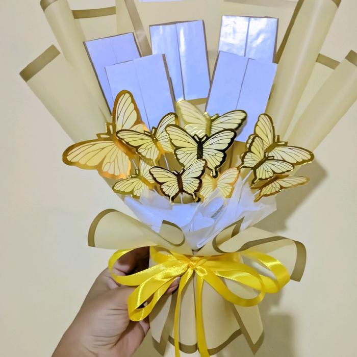 buket Snack kosongan / buket kupu-kupu cantik