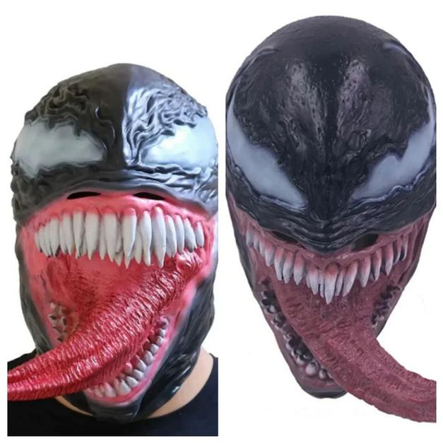 Mainan Action Figure VENOM Marvel Topeng Full Face Deadpool Masker Wajah Kostum Deadpool Kostum Halo