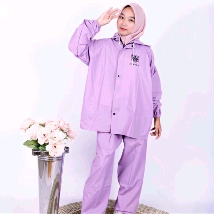 Raincoats Jas Hujan merk Agency ori Setelan Pria Wanita Bahan PVC Kuat Tebal Awet Berkualitas Tinggi