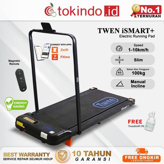 TWEN ISmart Plus ISmart+ Treadmill Listrik Treadmill Portable Treadmill Walking Pad Treadmill Runnin