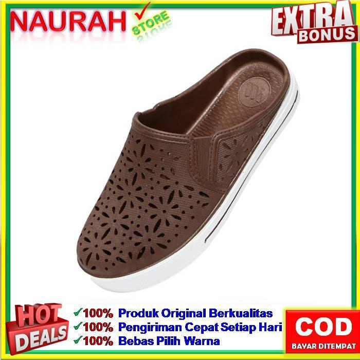 KOMPLIT Sendal Slop Wanita Yumeida LD 8031 Sandal Slip On Shoes Wanita Original Jelly Rubber Karet A