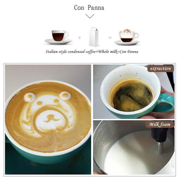 Pembuat Kopi Xeoleo Espresso Hoursehold Mesin Kopi 5Bar Mesin