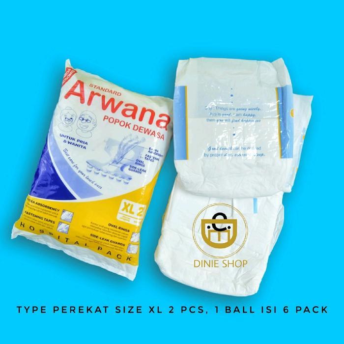 Popok Perekat Dewasa Arwana Size Xl Uniseks #Gratisongkir