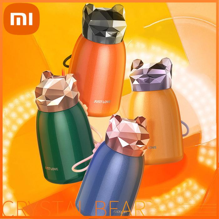 Xiaomi Thermos Thermos Aurora Crystal Bear Vacuum Thermos Tea Cup