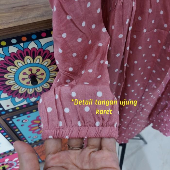 G♫Q7 TUNIK RAYON MOTIF FULL KANCING BISA JADI OUTER + FREE MASKER SCUBA P☎T5