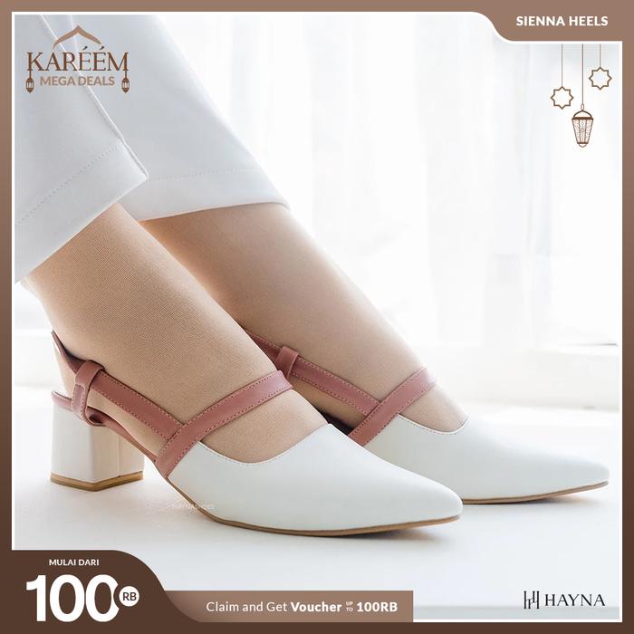 HAYNA Sienna Heels- Snow Rose   Sepatu Terbaru Dari HaynaShoes Dengan Design Chic Dan Kekinian Warna