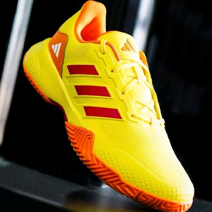 100% ORIGINAL sepatu Tenis adidas DROPSHOT TeNnis Shoe YELLOW orange Red drop shot tennis cAsUaL SpO