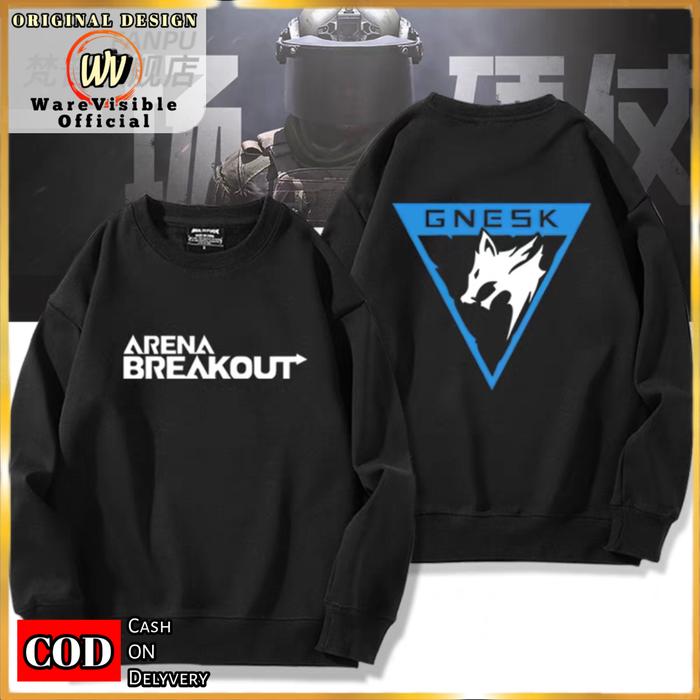 WareVisible Sweater Crewneck ARENA BREAKOUT Pria Wanita Fleece Distro Unisex Premium ORIGINAL Lembut