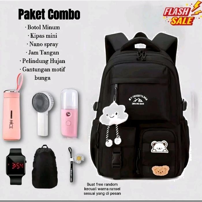 Tas Ransel Anak Sekolah SD SMP Dan SMA Karakter Tas Ransel Anak Sekolah Kapasitas Besar Multifungsi 