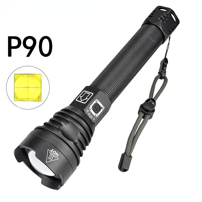 Flashlight LED XHP90 26650 Rechargeable Torch Usb Powerful Tactical