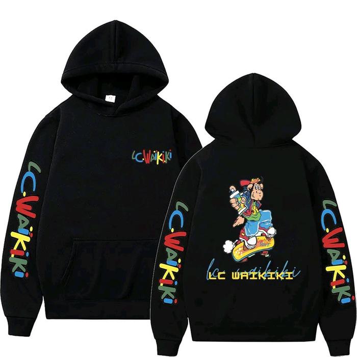 Jaket Hoodie LC Waikiki monkey loves karakter