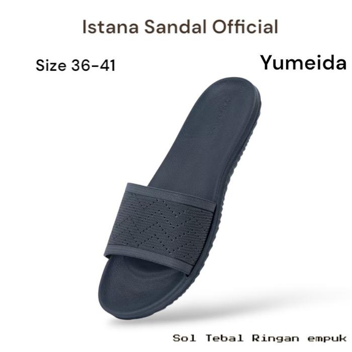 Sendal Selop Wanita Yumeida LD 23025L Karet Jelly Kekinian Sandal Cewek Santai Awet Ringan Shoes