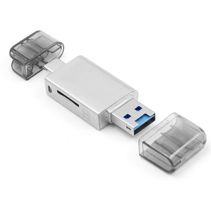 USB-C Type C /USB 2.0 to NM Nano Memory Card TF Micro-SD Card Reader for Huawei Cell Phone &Amp, Lap