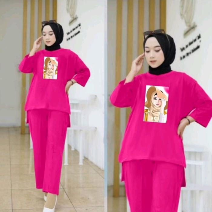 Nadia Setelan Tunik Hijab + Setelan Tunik + Set Blouse