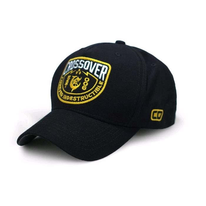 Topi Curve Hat Crossover Bdg Hitam Indest All Size