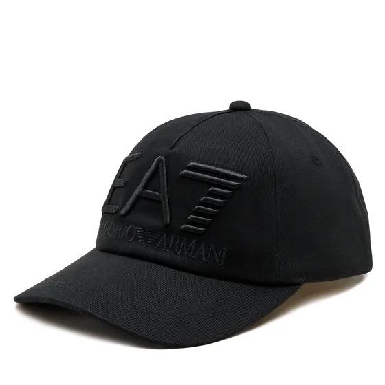 TOPI HAT EA7 EMPORIO ARMANI BLACK ORIGINAL AUTHENTIC