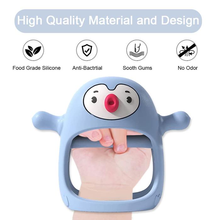 Smily Mia Baby Teether Toys Silicone Chewable Hand Breast Feeding - Sm01
