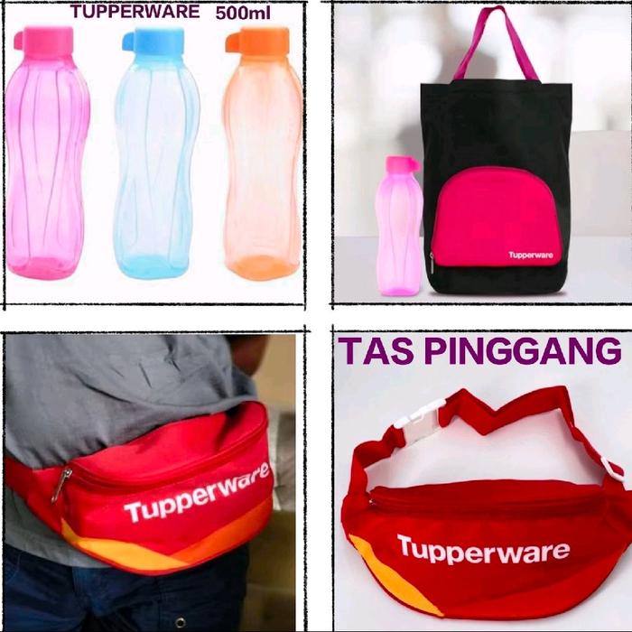 ECO BOTTLE 500ml With TAS PINGGANG TUPPERWARE Kitchenware Water