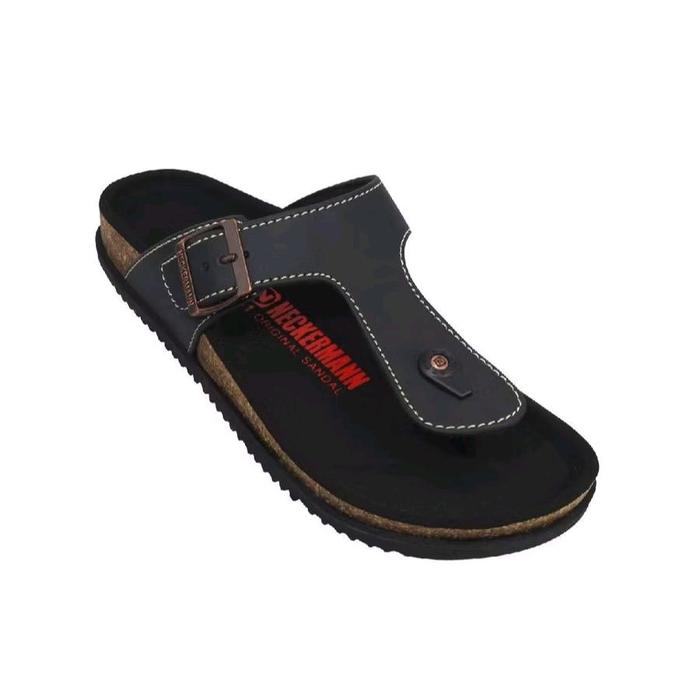 SANDAL JEPIT PRIA NECKERMAN BIRKEN 044 HITAM ORIGINAL