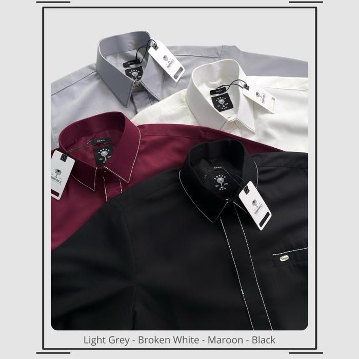 KAUTSAR SERIES - Kemeja Koko Casual Lengan panjang manset - abbah moslem