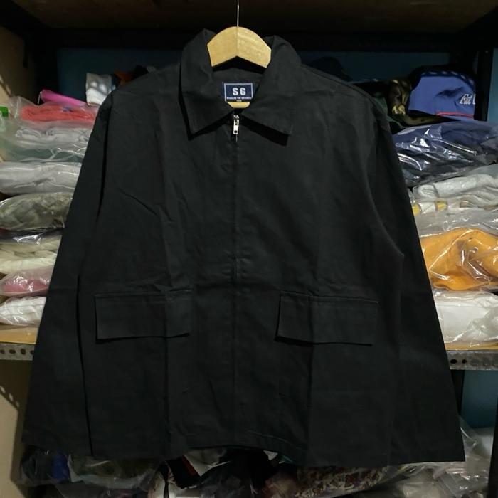 STG Storage The Grounds Zip Up Jacket Hitam Size 68x59