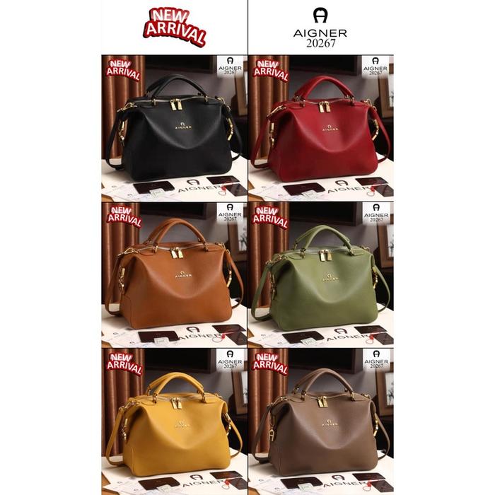 Termurah !! JP 20267 AIGNER ROMA Handtasche Gleeneagle Modeling Handbags A Grained Cowhide 20267