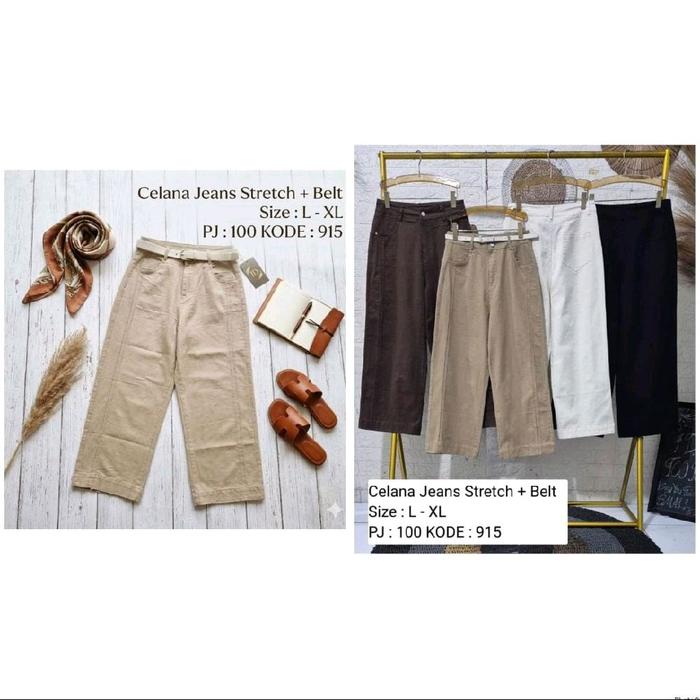 Celana kulot soft jeans jinling br import