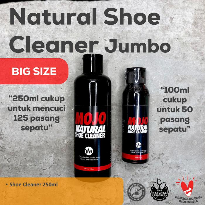 Max 250ml MOJO Shoe Cleaner | Sabun Cuci Sepatu | Cairan Pembersih | Paket Lengkap Starter kit | Pre