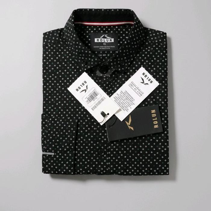 Baju Kemeja Pria Rolun Best Seller Lengan Panjang Katun Tebal Korea style