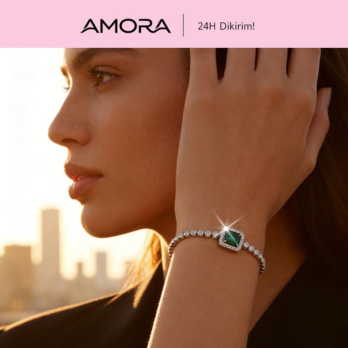 【Beli Satu Gratis Satu】AMORA [Harga telah dibanting] Free Box Gelang Wanita Perak Model Kotak Kecil 