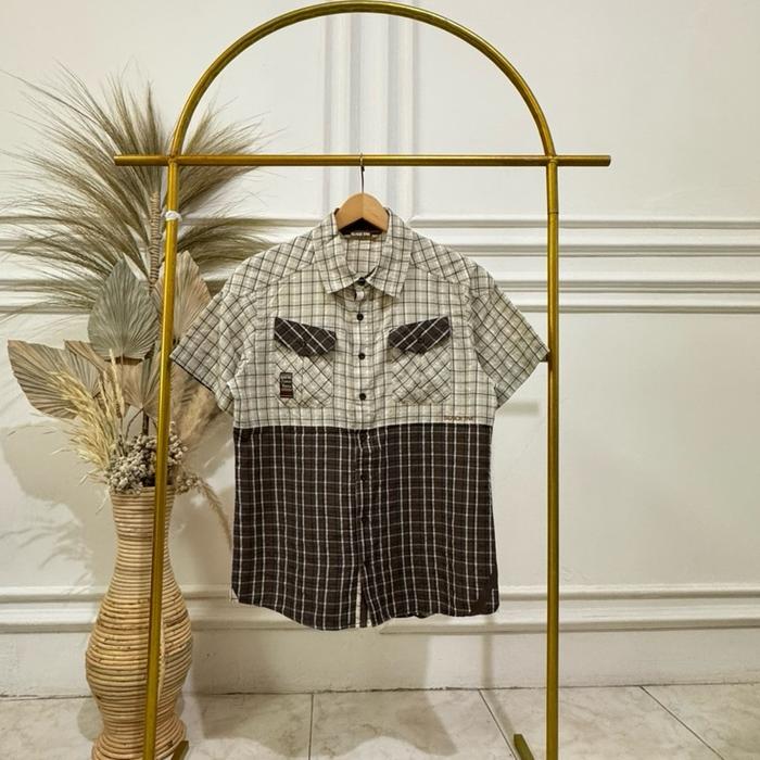 KEMEJA BLACK YAK TWO TONE M