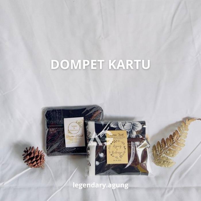 DOMPET BATIK KARTU CUSTOM KEMASAN PLASTIK+KARTU UCAPAN