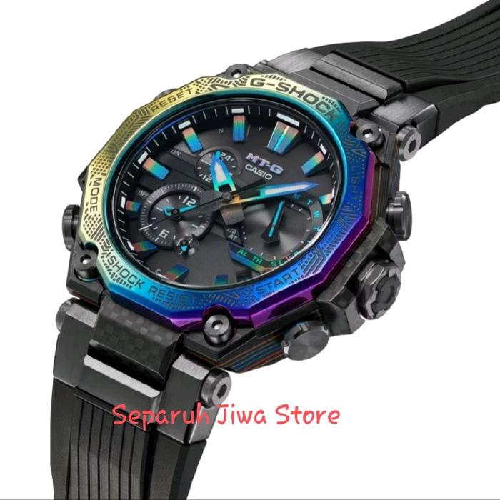 Casio G-Shock HT-G Chronograph Tali Hitam dengan Desain Warna-warni dan Fitur Shock Resistant