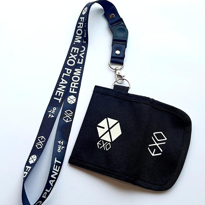 DOMPET EXO PLANET KPOP HANGING WALLET / DOMPET KARTU / DOMPET GANTUNG LANYARD