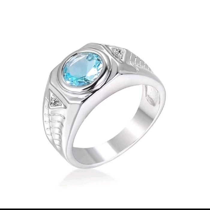 Cincin Batu Permata Topaz untuk Wanita