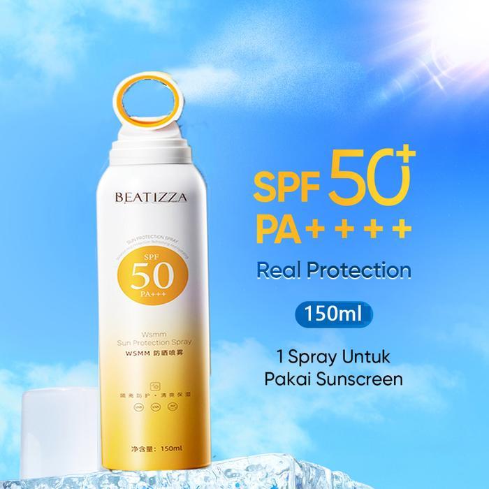All Day Light Sunscreen Spray SPF50 PA++++ Sunscreen Mist Anti UV Wajah/Body Spray 150ml - 1pcs