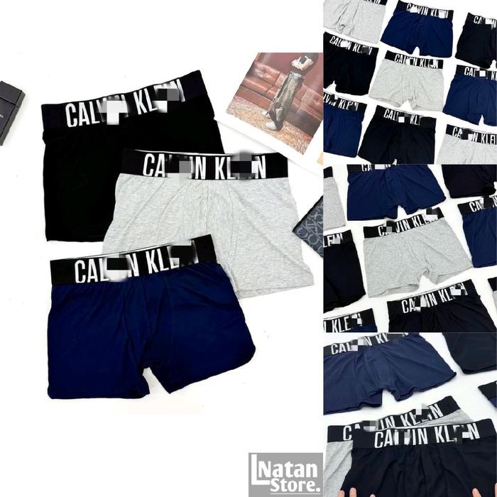 Celana Dalam CKT Intens Boxer Basic Classic Full Label & Tag / Celana Dalam Pria / Celana Dalam Basi