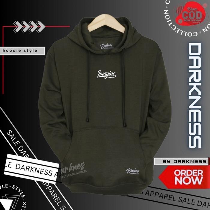 Sweater Distro Hoodie Pria Imagine Premium Sweter Laki Unisex Cewek Cowok Keren Bahan Tebal Korean S