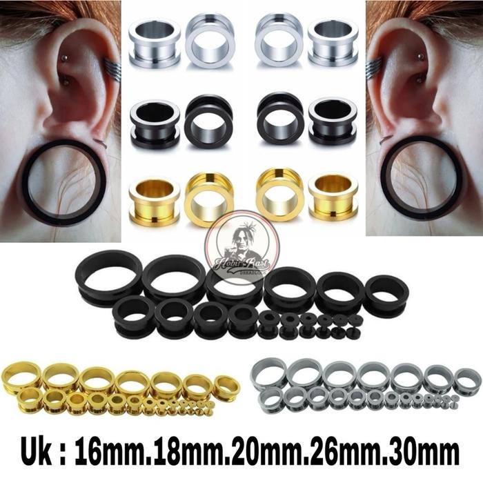 PIERCING PLUG TITANIUM || 16mm,18mm,20mm,26mm,30mm
