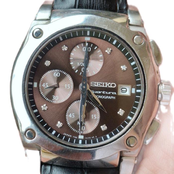 SEIKO 7T92-06Z0 Jam Tangan Pria Chronograph second 1406