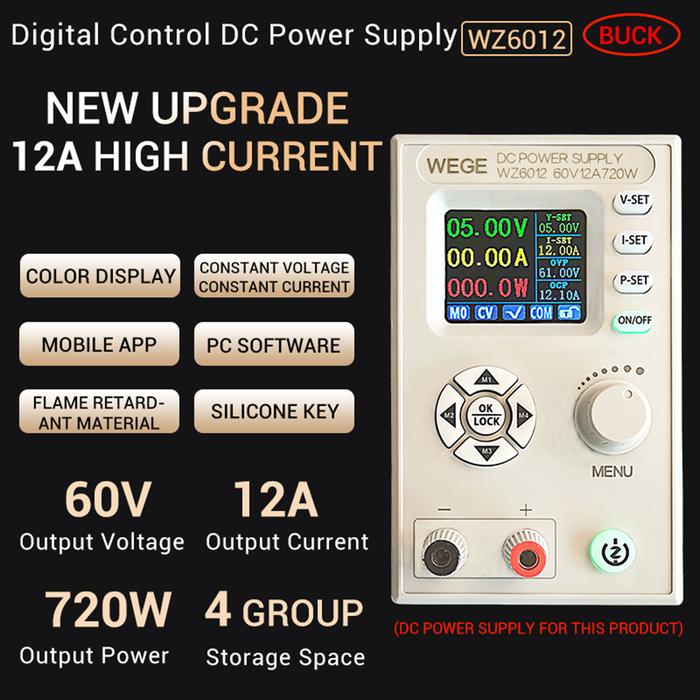 WZ6012 high-power adjustable digital controlled DC power supply