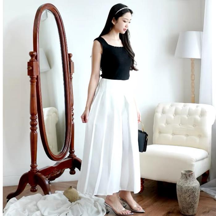 Cille Kulot Pleats/ Celana Kulot Pleast Premium /Rok Cassual Fit Kulot Wol Premium//Rok Korean Style