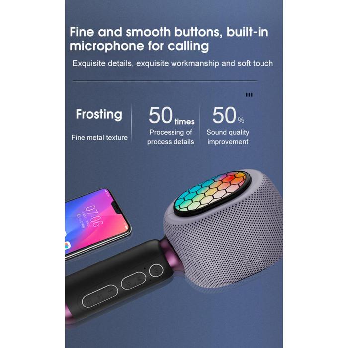 Kmc500 Karaoke Wireless Microphone Handheld Speaker 5.0 Echo Speaker