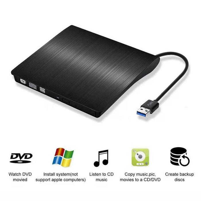 USB 3.0 External DVD CD Writer Drive Burner Reader Player Optical