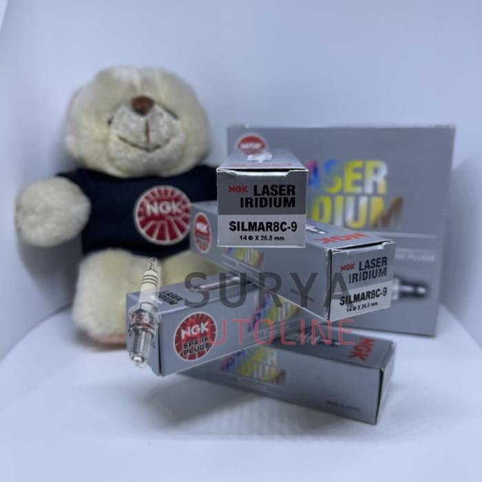 100% original japan BUSI NGK LASER IRIDIUM SILMAR8C-9 Honda CBR 250RR kawasaki zx25r - terbaru dual 